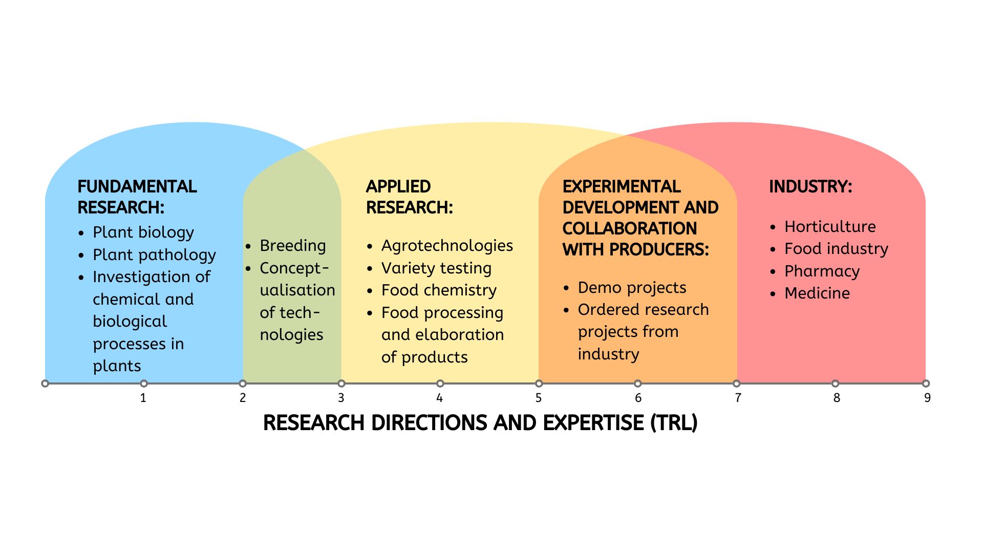 DI Research direction and expertise chart