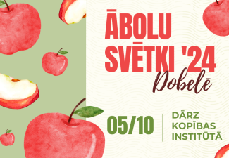 5. oktobrī no plkst. 11.00 līdz 15.00 Dārzkopības institūta Ceriņu dārzā tradicionāli svinēsim Ābolu svētkus, kur vienkopus pulcēsies augļkopji, konditori, Dobeles novada un apkārtnes mājražotāji, stādaudzētāji, kā arī daudzi citi, lai piedāvātu labāko, kas nācis no dabas.