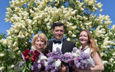 19. maija koncerta solisti Rudīte Ruško un Nauris Indzeris kopā ar pianisti Helēnu Kundrāti