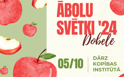 5. oktobrī no plkst. 11.00 līdz 15.00 Dārzkopības institūta Ceriņu dārzā tradicionāli svinēsim Ābolu svētkus, kur vienkopus pulcēsies augļkopji, konditori, Dobeles novada un apkārtnes mājražotāji, stādaudzētāji, kā arī daudzi citi, lai piedāvātu labāko, kas nācis no dabas.