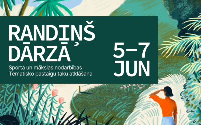 Randiņš dārzā visuālais risinājums