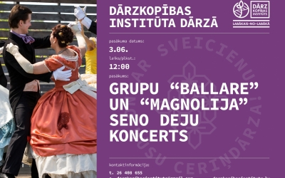 Seno deju grupu "Ballare" un "Magnolija" koncerts 3. jūnijā pulksten 12.00 